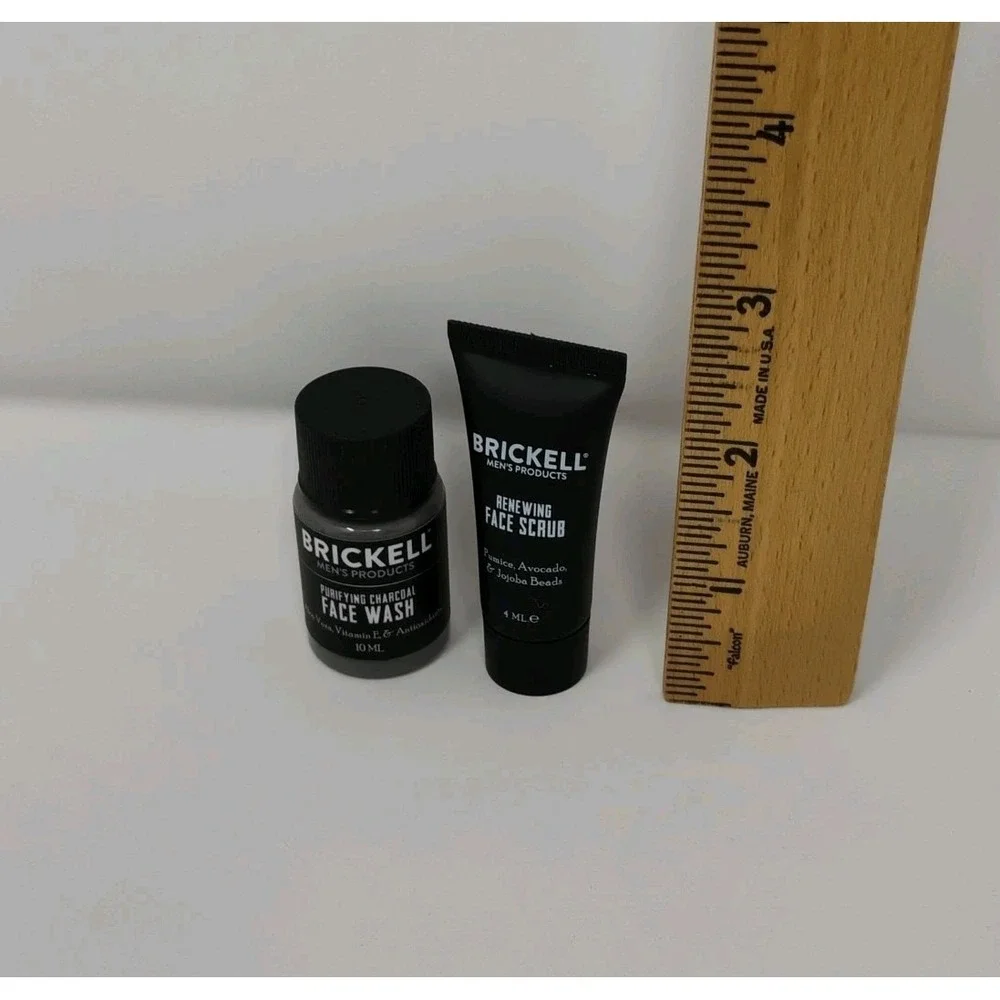 Brickell 16-Pc Sample Kit Men Travel Size Hair Skincare Anti-Aging SEALED Items